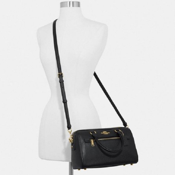 *$198 *NEW* COACH Black/Silver SATCHEL - Picture 2 of 6